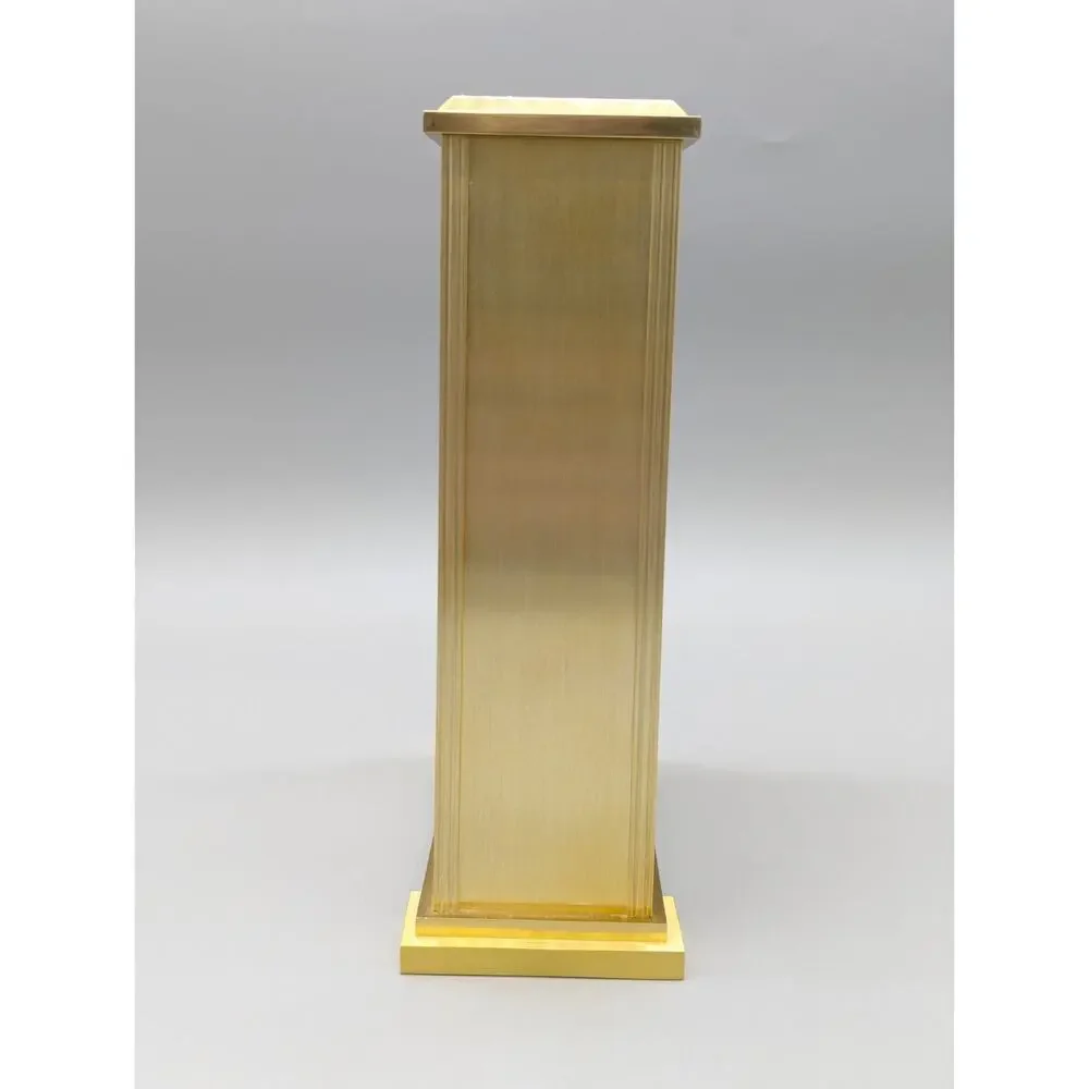 Howard Miller Exton 645-569 Brass Carriage Desk Shelf Mantel Clock Works Great